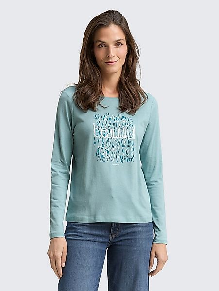 TOM TAILOR Langarmshirt T-Shirt Langarmshirt mit Print günstig online kaufen