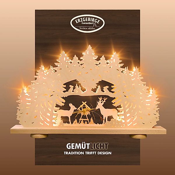 Weigla Schwibbogen, Erzgebirge garantiert, Weihnachtsdeko Innen, Weihnachts günstig online kaufen