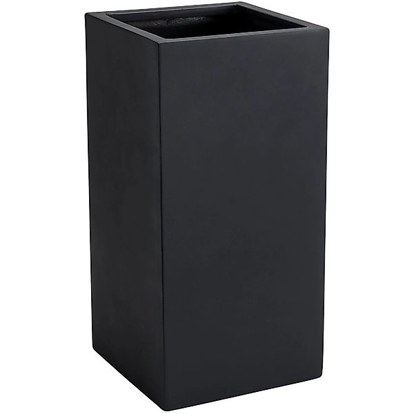 VIVANNO Pflanzkübel Fiberglas BLOCK Säule - Anthrazit Matt (1 St), 30x30x60 günstig online kaufen