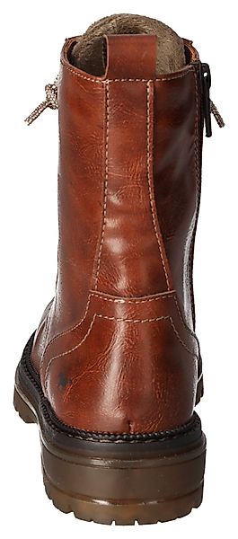 Mustang Shoes Schnürboots, Stiefelette, Blockabsatz, mit günstig online kaufen