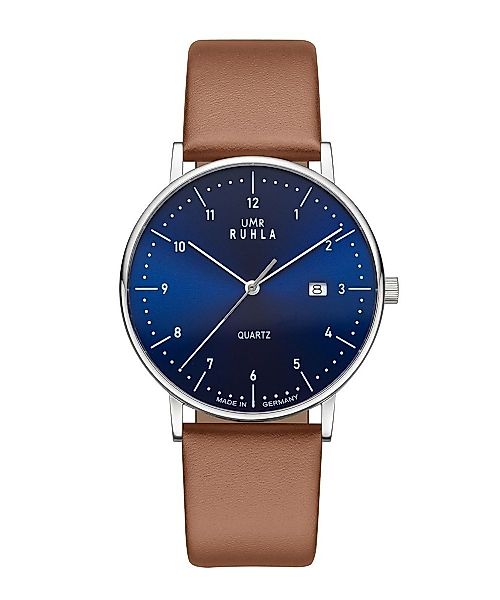 UMR Ruhla Quarzuhr Classic Herrenuhr Blau günstig online kaufen