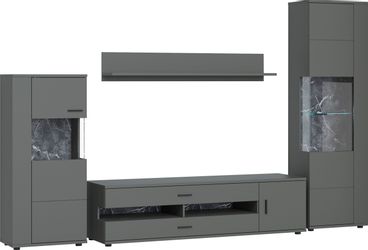 INOSIGN Wohnwand "Henley" Set, 4 Stk. tlg. mit Glastüren günstig online kaufen