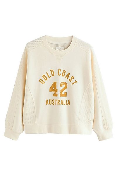 Next Sweater Sweatshirt mit Waffelstruktur aus 100 % Baumwolle (1-tlg) günstig online kaufen