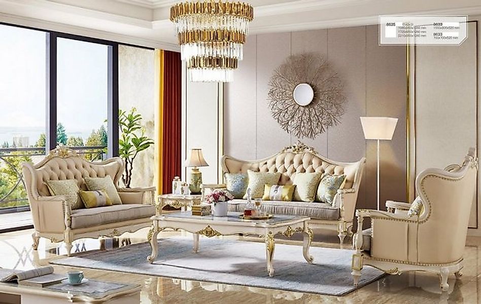 JVmoebel Sofa Sofagarnitur 3+2+1 Sitzer Set Polster Couchen Couch 3 tlg.Set günstig online kaufen
