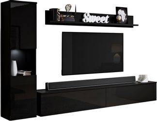 INOSIGN Wohnwand PARIS, Vitrine Türanschlag links/rechts günstig online kaufen