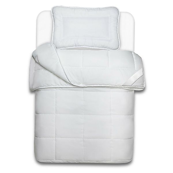 NYVI Kinderbettdecke + Kopfkissen 4-Jahreszeiten Kinder Bettdeckenset Junio günstig online kaufen