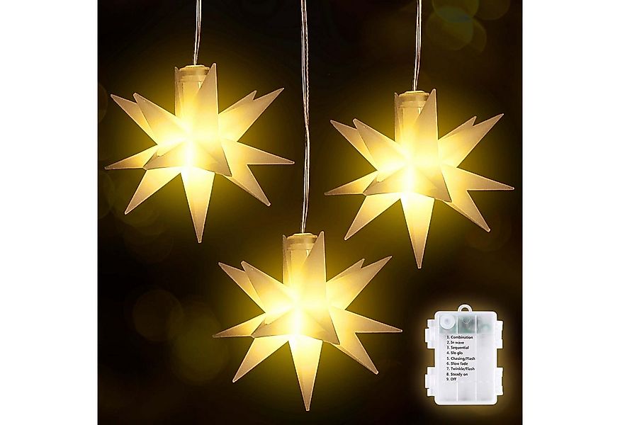 Salcar LED-Lichterkette 3D LED Weihnachtsstern Beleuchtet LED Explodierende günstig online kaufen