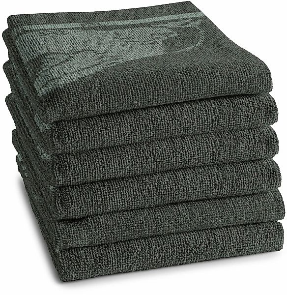 DDDDD Geschirrtuch "DDDDDD Birdy Küchentuch 50 x 55 Grün (6 Stück)" schnell günstig online kaufen