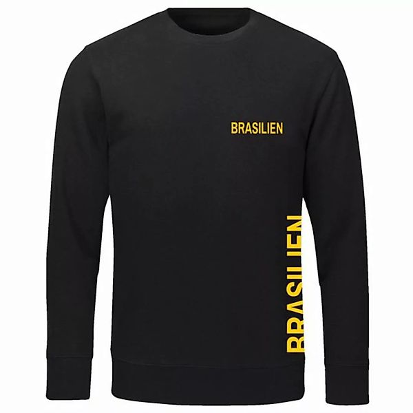 multifanshop Sweatshirt Brasilien - Brust & Seite - Pullover günstig online kaufen