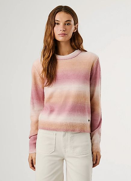 Pepe Jeans Strickpullover "COLOMBE CREW", mit geripptem Rundhals günstig online kaufen