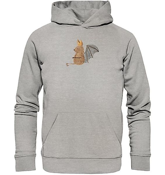 Mr. & Mrs. Panda Hoodie Fledermaus Sitzen Größe XS - Heather Grey - Geschen günstig online kaufen