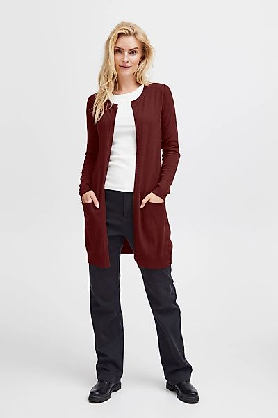 Pulz Jeans Strickjacke PZSARA Lange Strickjacke mit Tacshen günstig online kaufen