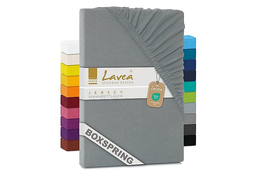 Lavea Spannbettlaken Maya, in Gr. 60x140, 90x200, 120x200, 140x200, 180x200 günstig online kaufen
