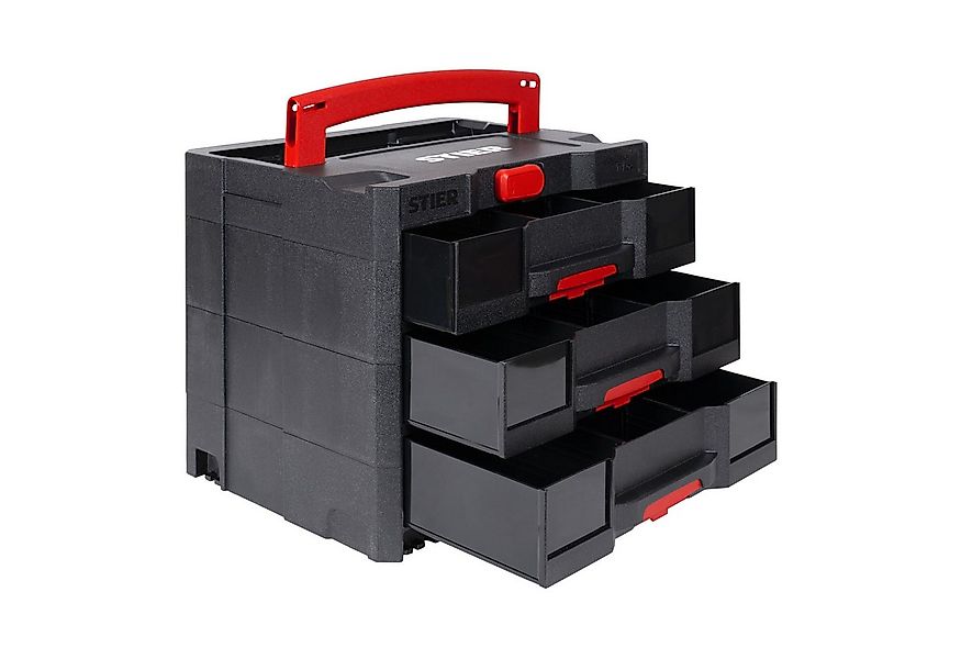 Stier Koffer STIER Sortainer T-Loc IV/3 BLACK-Edition 6,7 L pro Schublade m günstig online kaufen