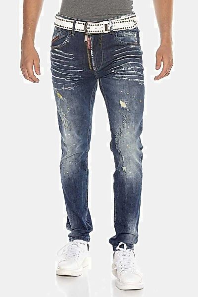Cipo & Baxx 5-Pocket-Jeans "Jeans" mit trendigen Used-Elementen, CD658 günstig online kaufen
