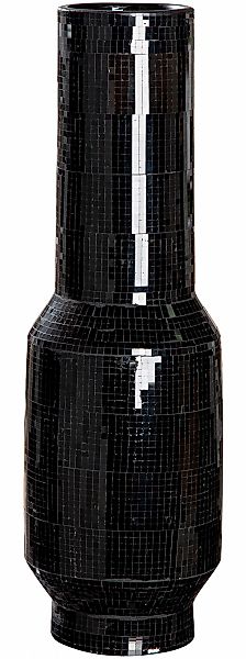 GILDE Bodenvase "Bodenvase Black Disco schwarz H. 51 cm", (1 St.) günstig online kaufen