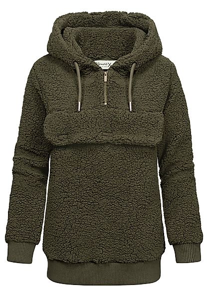 REPUBLIX Kapuzenpullover VALENTINA Damen Teddy Sweatjacke günstig online kaufen