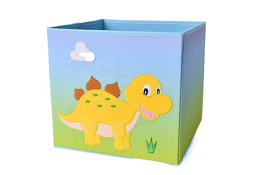 TE-Trend Aufbewahrungsbox Spielzeugkiste Dino Stegosaurus Motiv Regal Faltb günstig online kaufen