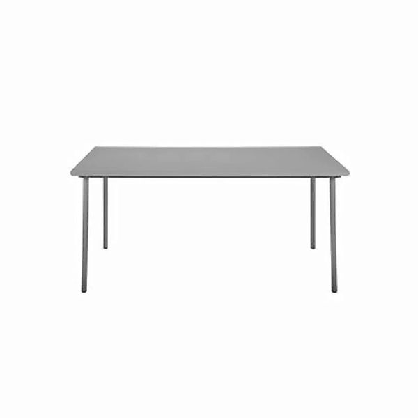 rechteckiger Tisch Patio metall grau / Edelstahl - 140 x 80 cm - Tolix - Gr günstig online kaufen