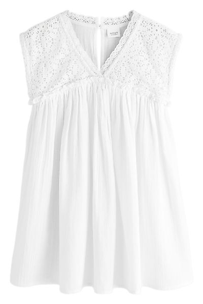 Next Sommerkleid Kleid mit Häkelbesatz (1-tlg) günstig online kaufen
