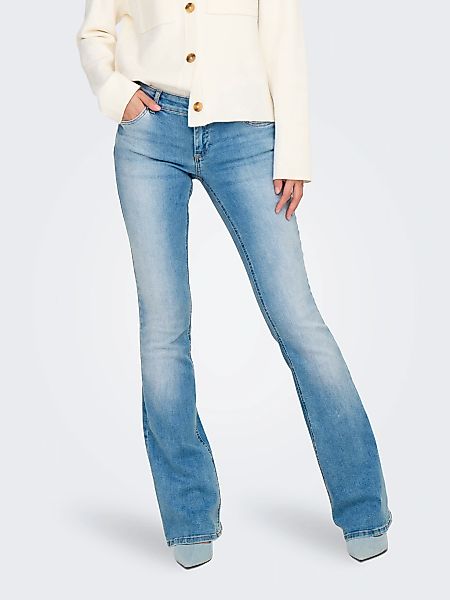 ONLY Bootcut-Jeans "ONLBLUSH – Flared Jeans mit ausgestelltem Bein und Tasc günstig online kaufen