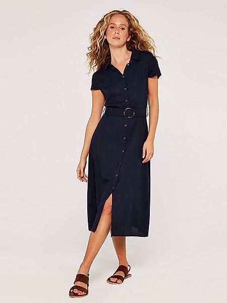 Apricot Midikleid Vintage-Hemdblusenkleid, (2-tlg., Stoffgürtel) mit Gürtel günstig online kaufen