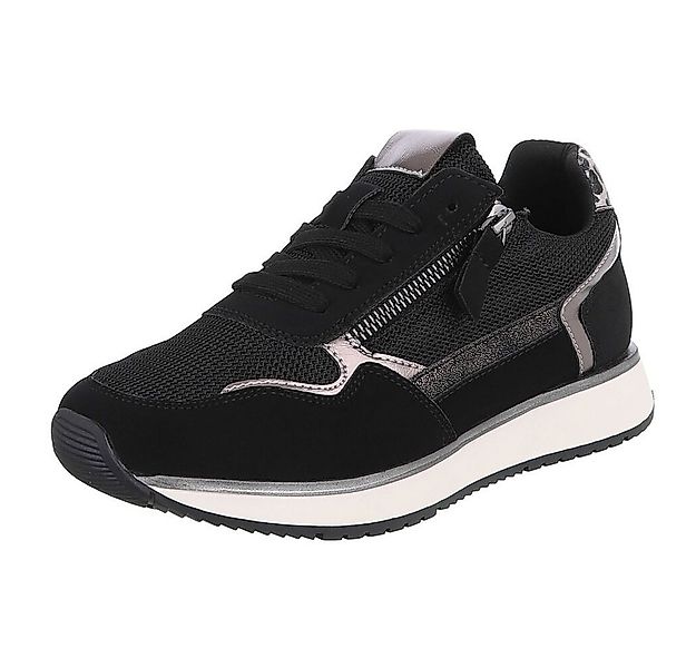 Ital-Design Damen Sneaker mit Mesh-Obermaterial und eleganten Details Sneak günstig online kaufen