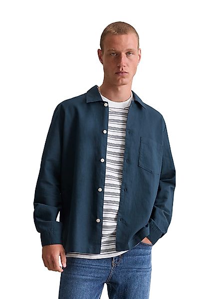 Marc OPolo DENIM Langarmhemd, relaxed, Leinenmischung günstig online kaufen