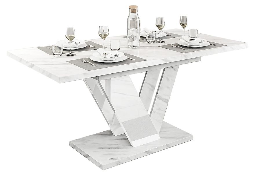 Compleo Esstisch ausziehbar 120-160 cm, Esszimmertisch, günstig online kaufen