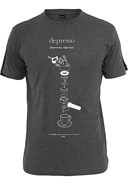 MisterTee Kurzarmshirt "MisterTee Herren Depresso Tee", (1 tlg.) günstig online kaufen