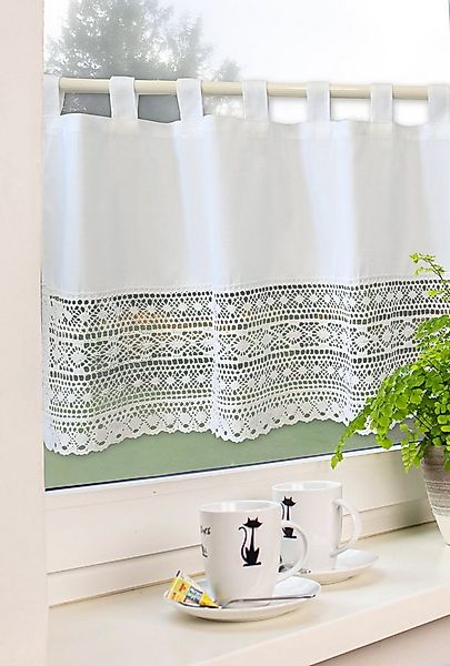 Scheibengardine Scheibengardine Bistrogardine Küchengardine 2482 Wollweiß 4 günstig online kaufen