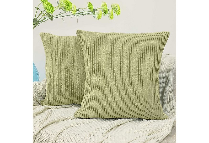 Amilian Dekokissen mit Füllung und Kissenbezug - 2er Set - Kissen, Zierkiss günstig online kaufen