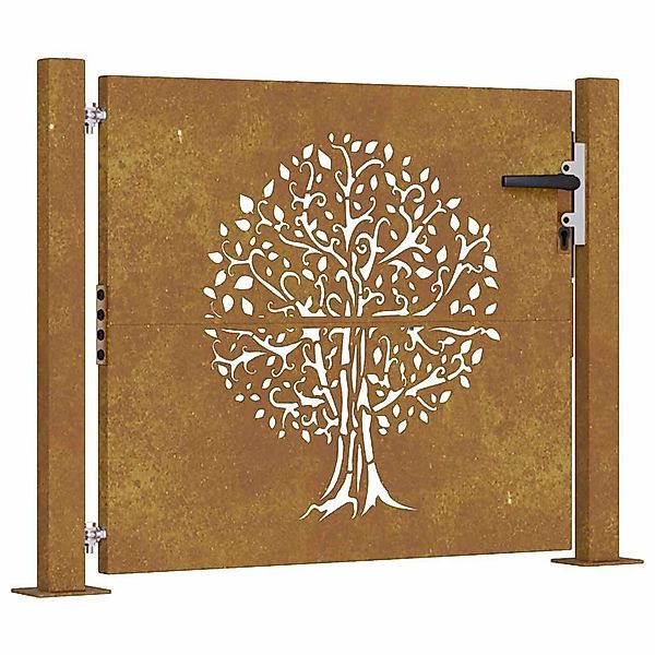 vidaXL Gartentor Gartentor 105x80 cm Cortenstahl günstig online kaufen