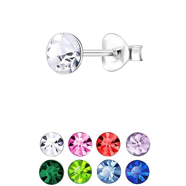 ALEXANDER YORK Ohrstecker-Set CRYSTAL, 8-tlg, 925 günstig online kaufen