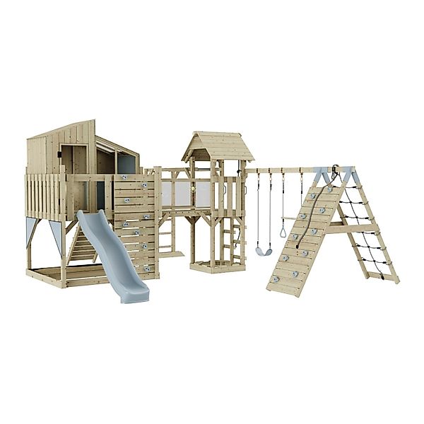OutdoorToys Spielturm Gustav mit Trapezschaukel Eisblau günstig online kaufen