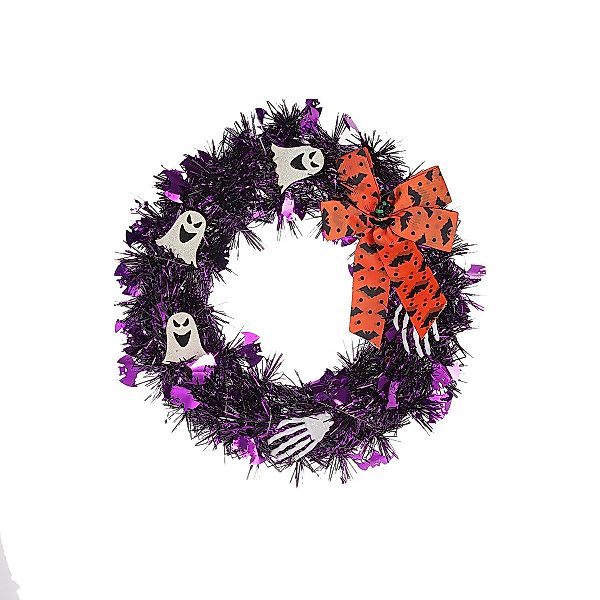 Kunstkranz Halloween Gothic Totenkopf Rosenkranz, Halloween günstig online kaufen