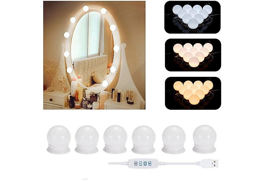 zggzerg LED-Lichtspiegel LED Spiegelleuchte,3 Farbmodi Schminktisch Leuchte günstig online kaufen