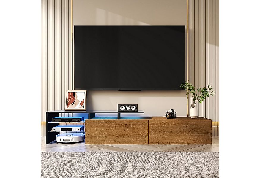 MODFU Lowboard mit 16-farbiger LED-Beleuchtung (170 L x 33 B x 33,5H cm, 1 günstig online kaufen