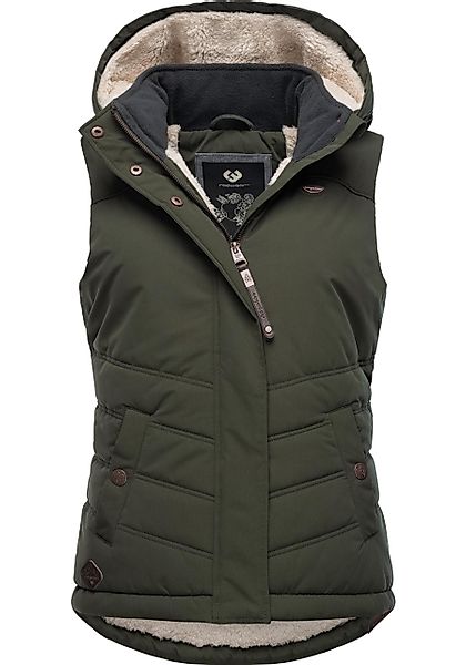 Ragwear Steppweste "Hesty" Wasserdichte Outdoor-Weste mit abnehmbarer Kapuz günstig online kaufen