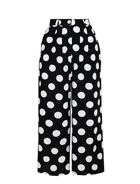 Hell Bunny Stoffhose Dolores Cropped Trousers Polka Dot 50s 60s Vintage Ret günstig online kaufen