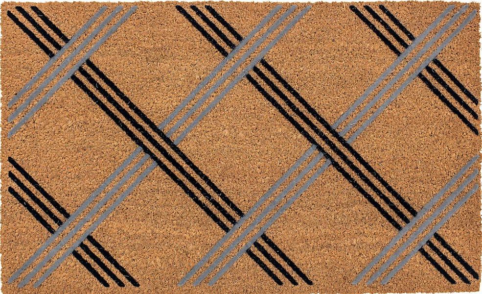 ASTRA Fußmatte "Coco Karo" rechteckig 14 mm Höhe Schmutzfangmatte, Kokosmat günstig online kaufen