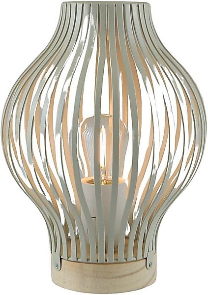 AM Design LED Dekolicht LED Laterne natur, bauchig, mit Timer, LED fest int günstig online kaufen