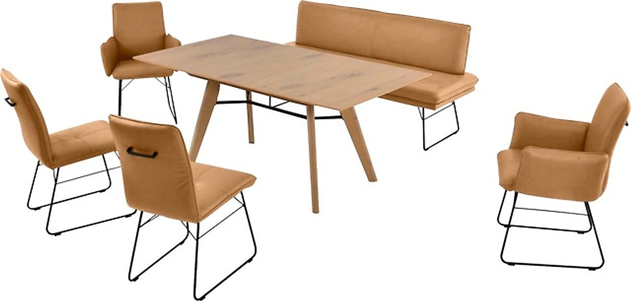 K+W Komfort & Wohnen Essgruppe »Giacomo IV« 6 Stk. tlg. Polsterbank in 2 Gr günstig online kaufen