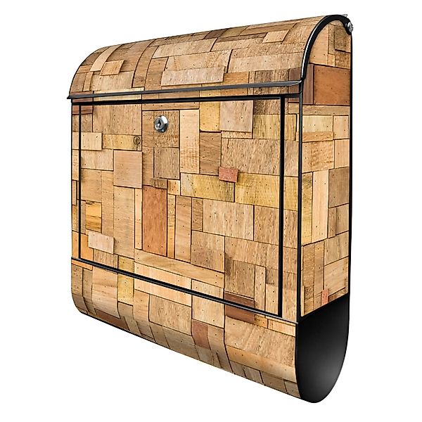 Banjado Design Briefkasten Schwarz Pulverbeschichtet 39x47x14cm 2 Schlüssel günstig online kaufen