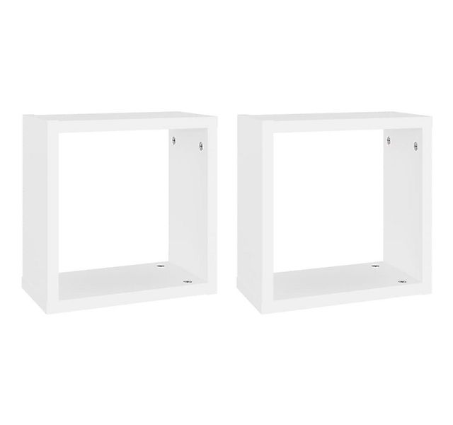 vidaXL Wandregal, Würfelregale 2 Stk. Weiß 30x15x30 cm günstig online kaufen