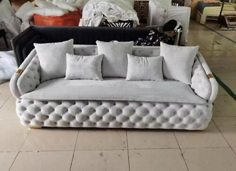 JVmoebel Chesterfield-Sofa Luxuriöse Designer 3-Sitzer Luxus Chesterfield S günstig online kaufen