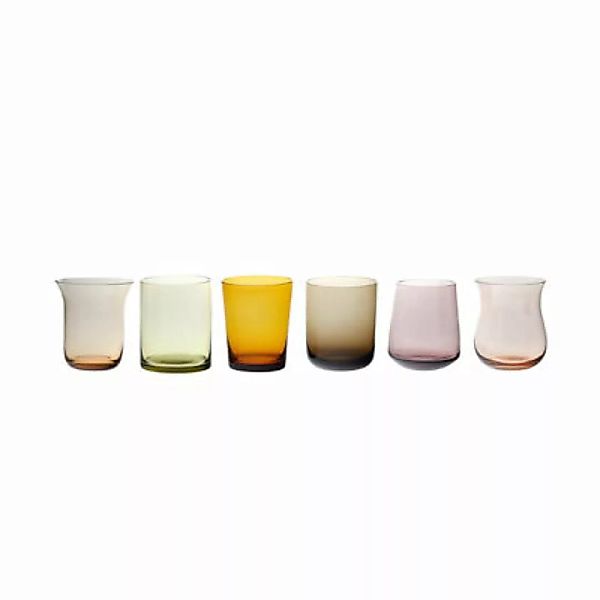 Glas Tumb glas bunt / 6er-Set - Bitossi Home - Bunt günstig online kaufen