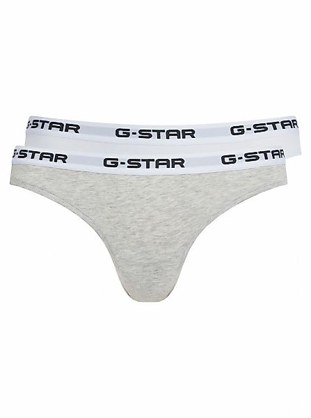 G-STAR Tanga "OBSIDIAN, 2 PACK THONGS" Packung, 2 Stk. mit Logobund günstig online kaufen