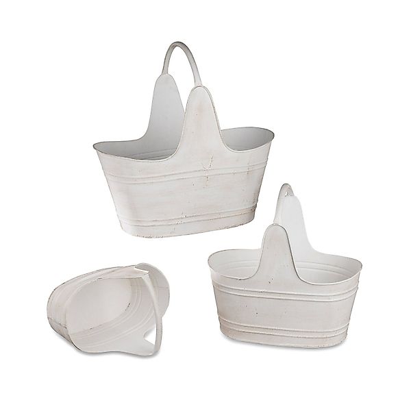 formano Pflanzkübel Körbe 3er-Set Metall antik günstig online kaufen