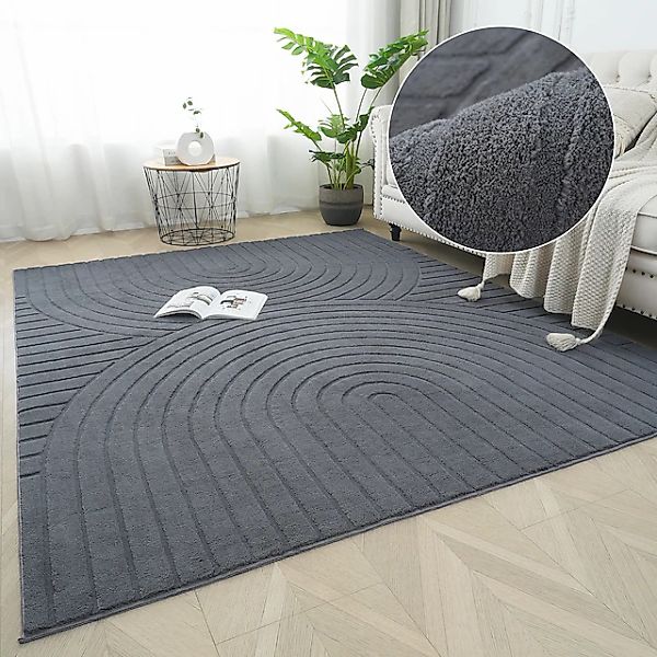 my home Teppich »Cali Regenbogen, Modernes Design«, rechteckig, 15 mm Höhe, günstig online kaufen